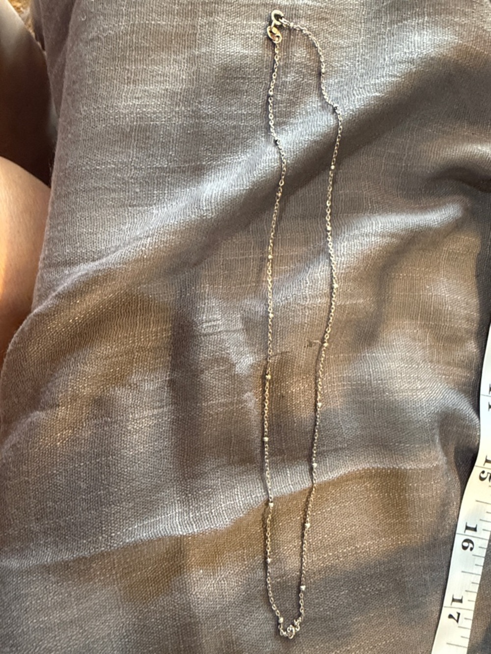 Delicate 925 Sterling Silver Station Necklace